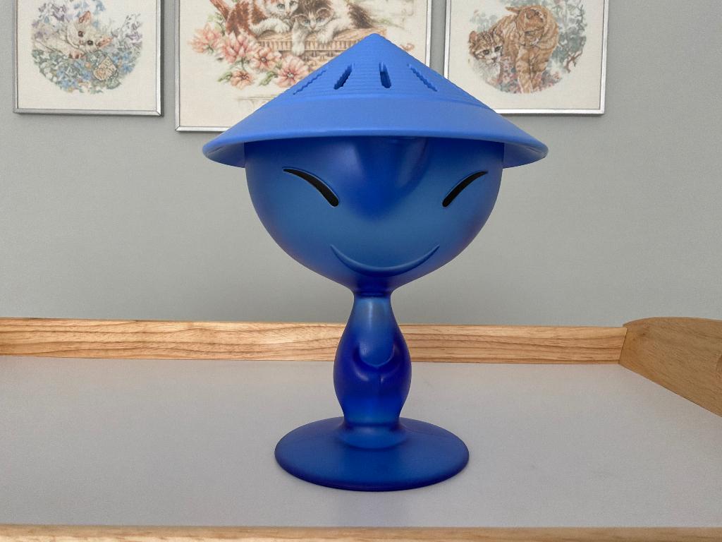 Alessi Mandarin Orange Juicer | Blauw, Kunststof, Ophalen of Verzenden, Zo goed als nieuw, Alessi