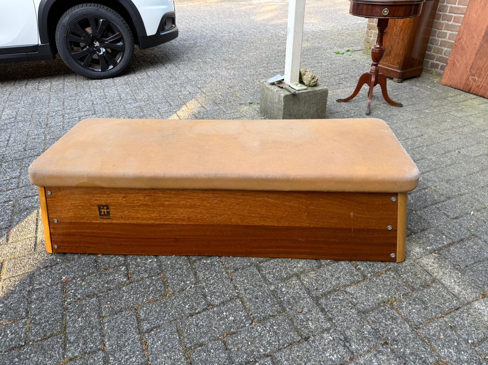 Vintage industriële gymkast, Antiek en Kunst, Antiek | Meubels | Stoelen en Banken, Ophalen