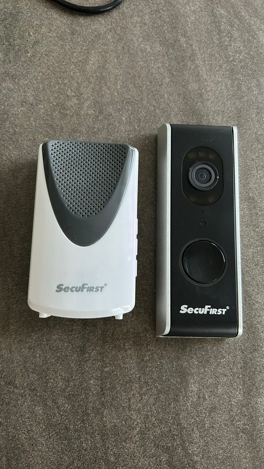 SecuFIRST Wi-Fi Deurbel met Camera en Draadloze Chime, Ophalen of Verzenden, Bewegingsdetectiesensor, Zo goed als nieuw, Draadloos