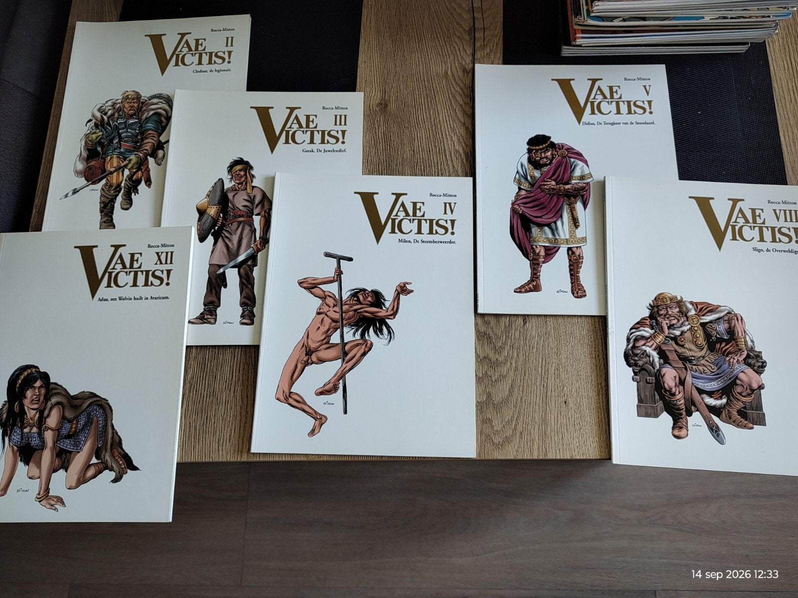 Vae Victis! Stripboeken - de delen 2,3,4,5,8 en deel 12, Boeken, Meerdere stripboeken, Ophalen of Verzenden, Gelezen, Simon Rocca