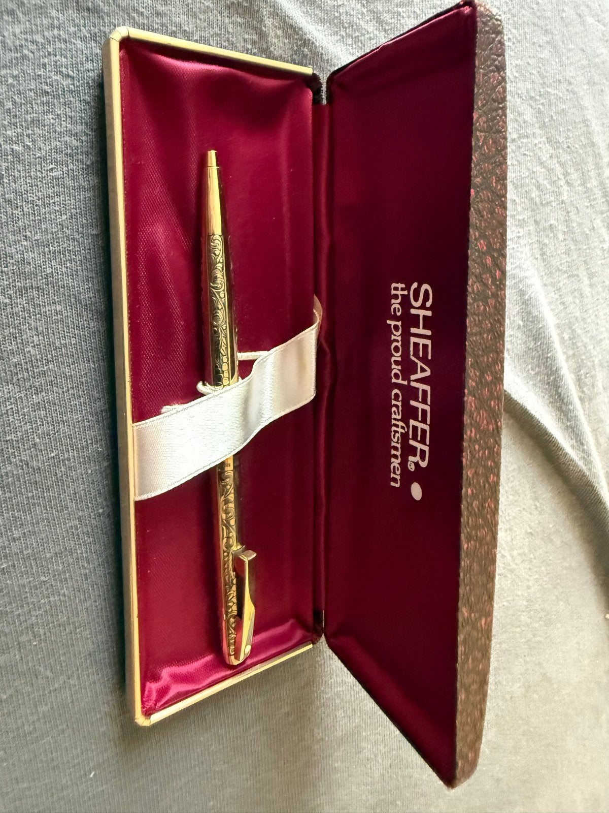 Vintage Sheaffer 12K Gold verguld pen met Doosje, Verzamelen, Sheaffer, Vulpotlood, Met doosje, Ophalen of Verzenden