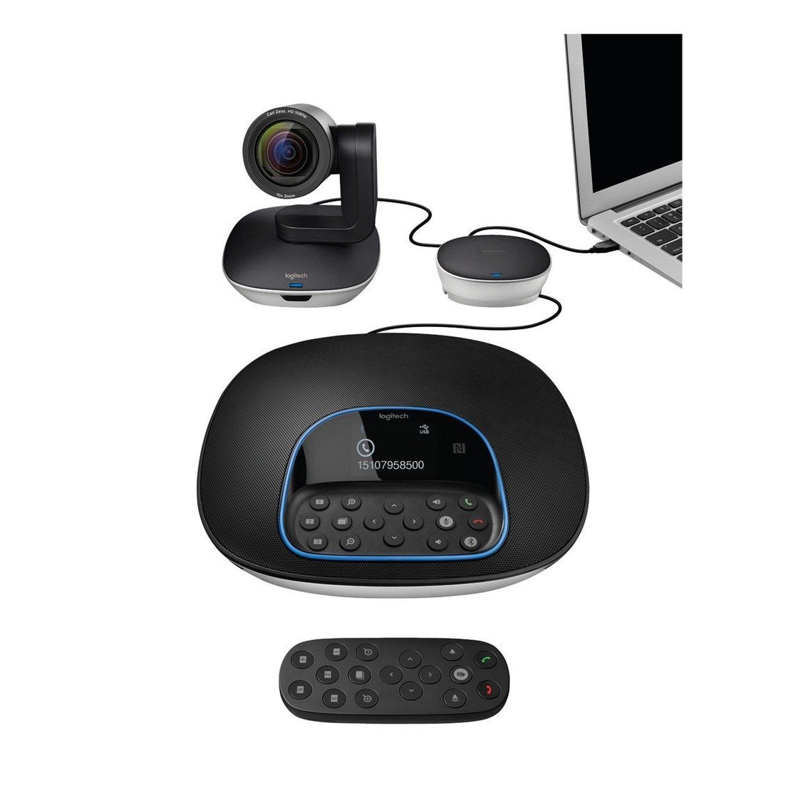 Logitech PTZ Pro 2 Webcam met verlengkabel. Conferentie cam., MacOS, Logitech, Ophalen of Verzenden, Zo goed als nieuw