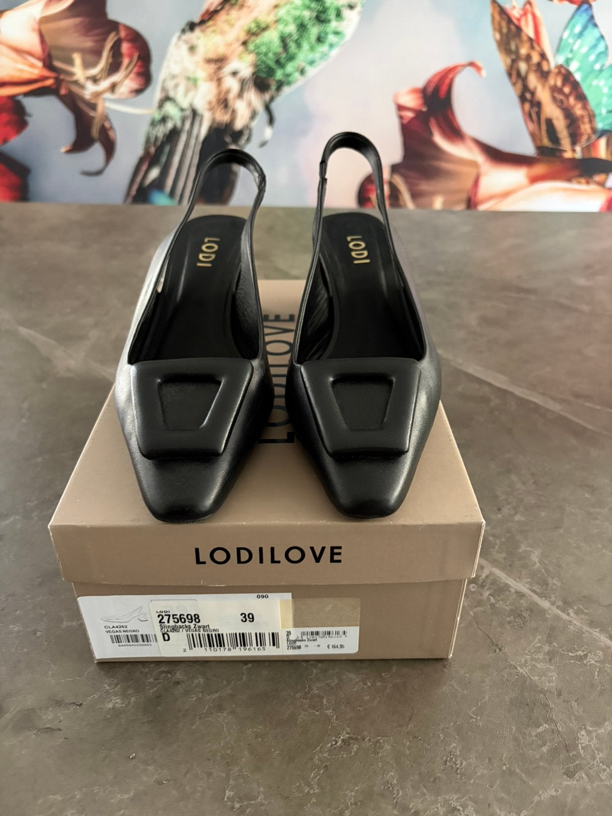 Slingback pump zwart 39, Pumps, Zwart, Ophalen of Verzenden, Zo goed als nieuw