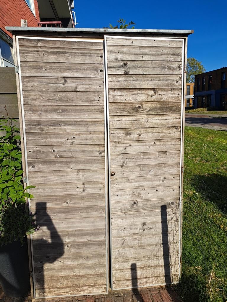 Houten tuinkast, Tuin en Terras, Ophalen, Gebruikt, Hout, Overige typen