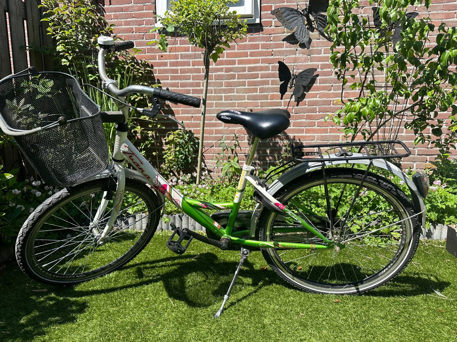 Altec Tuana meisjesfiets 24 inch met mand, Ophalen, Gebruikt, Terugtraprem, 24 inch