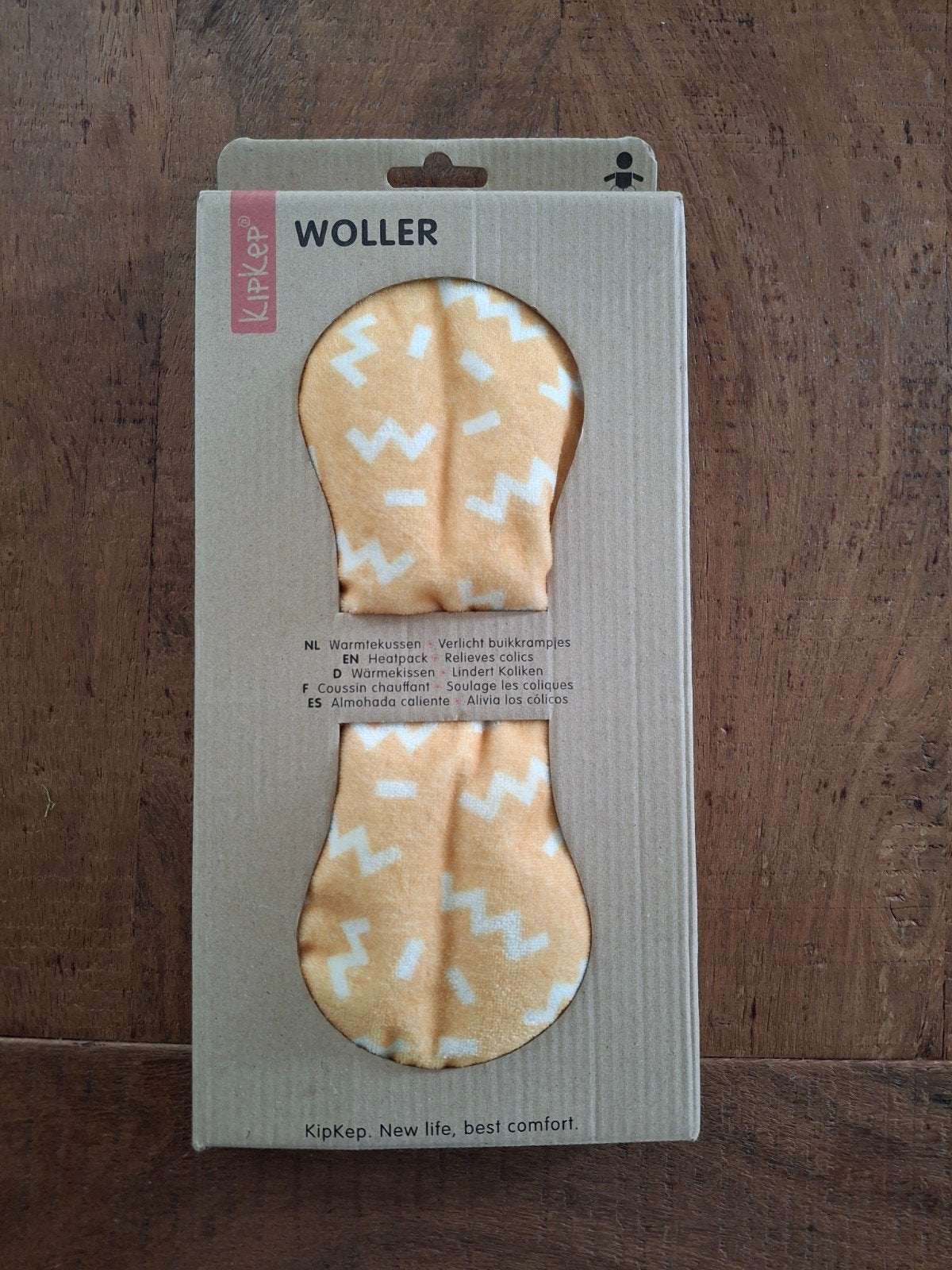 KipKep Woller Warmtekussen - Memphis Yellow, Kinderen en Baby's, Ophalen of Verzenden, Zo goed als nieuw