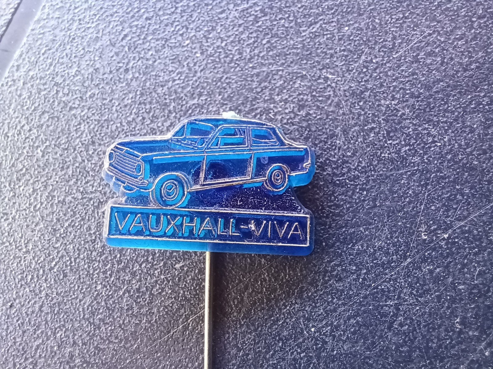 Speldje Vauxhall Viva (blauw), Ophalen of Verzenden, Gebruikt, Transport, Speldje of Pin