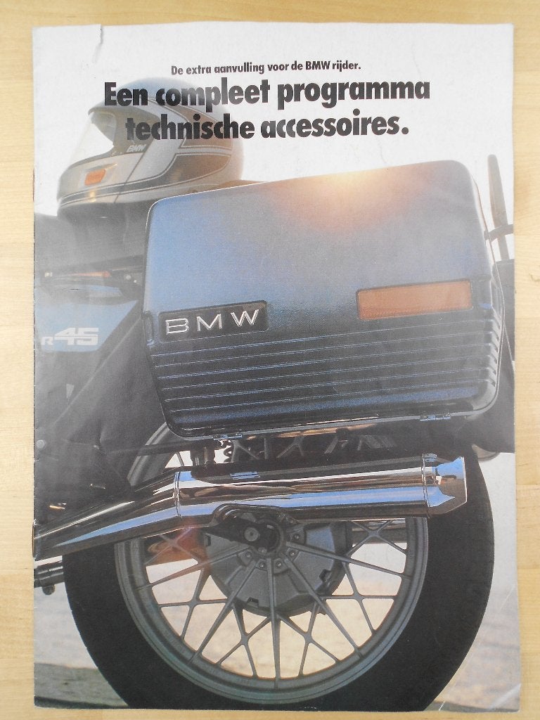 BMW R100 R80 R65 R45 Accessoires Brochure 1983 Folder, Ophalen of Verzenden, BMW
