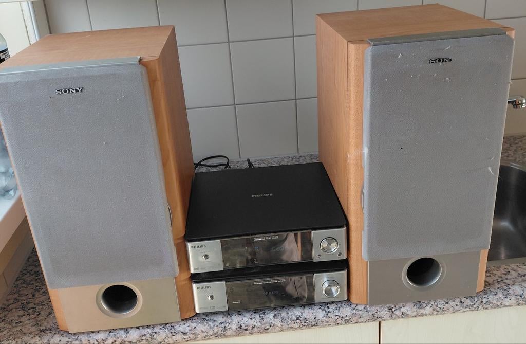 PHILIPS MCD 708 DVD Micro, Ophalen, Speakers, Sony