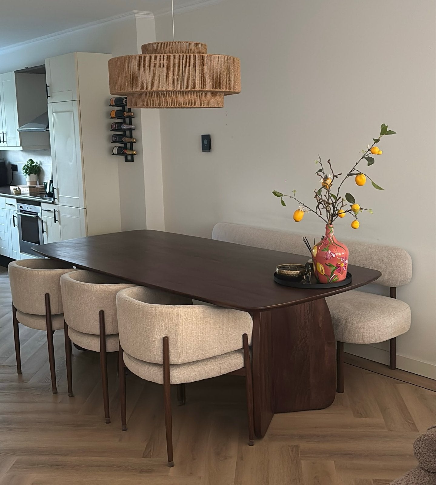 Eettafel Sleeper (Zen Lifestyle) met bank en stoelen, Ophalen, 100 tot 150 cm, 200 cm of meer, Zo goed als nieuw