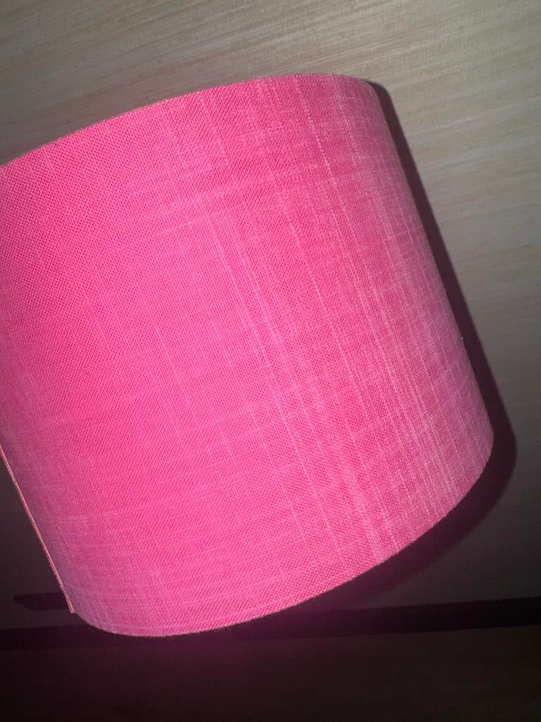 Roze lampenkap, Ophalen, Zo goed als nieuw, Rond