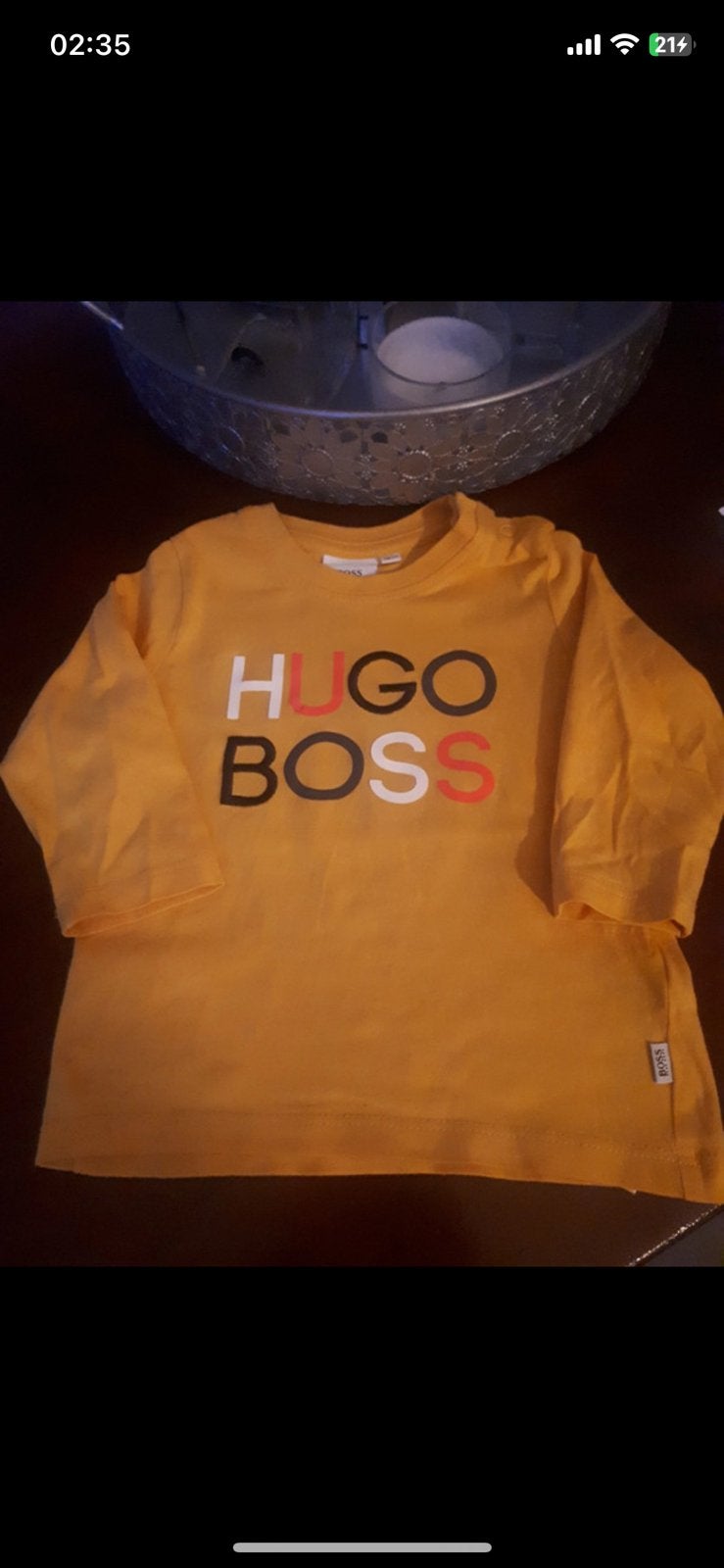 Hugo Boss shirt, Kinderen en Baby's, Ophalen of Verzenden, Zo goed als nieuw, Jongetje of Meisje, Shirtje of Longsleeve