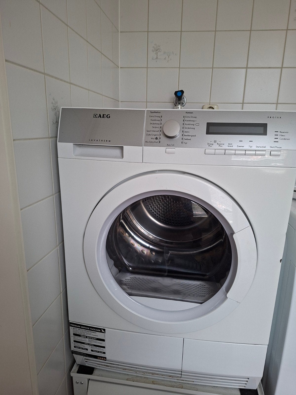 AEG Lavatherm Protex Condensdroger - Zo goed als nieuw, Ophalen, 6 tot 8 kg, Zo goed als nieuw, Voorlader