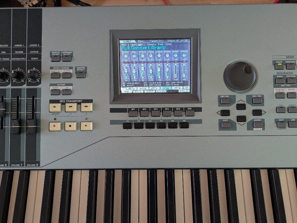 Yamaha Motif XS8 met 1GB geheugen, flightcase en USB, Ophalen, Met koffer of flightcase, 88 toetsen, Yamaha