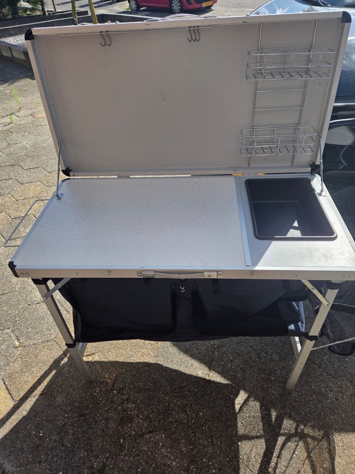 Campingkeuken / Buitenkeuken met spoelbak, Ophalen, Gebruikt