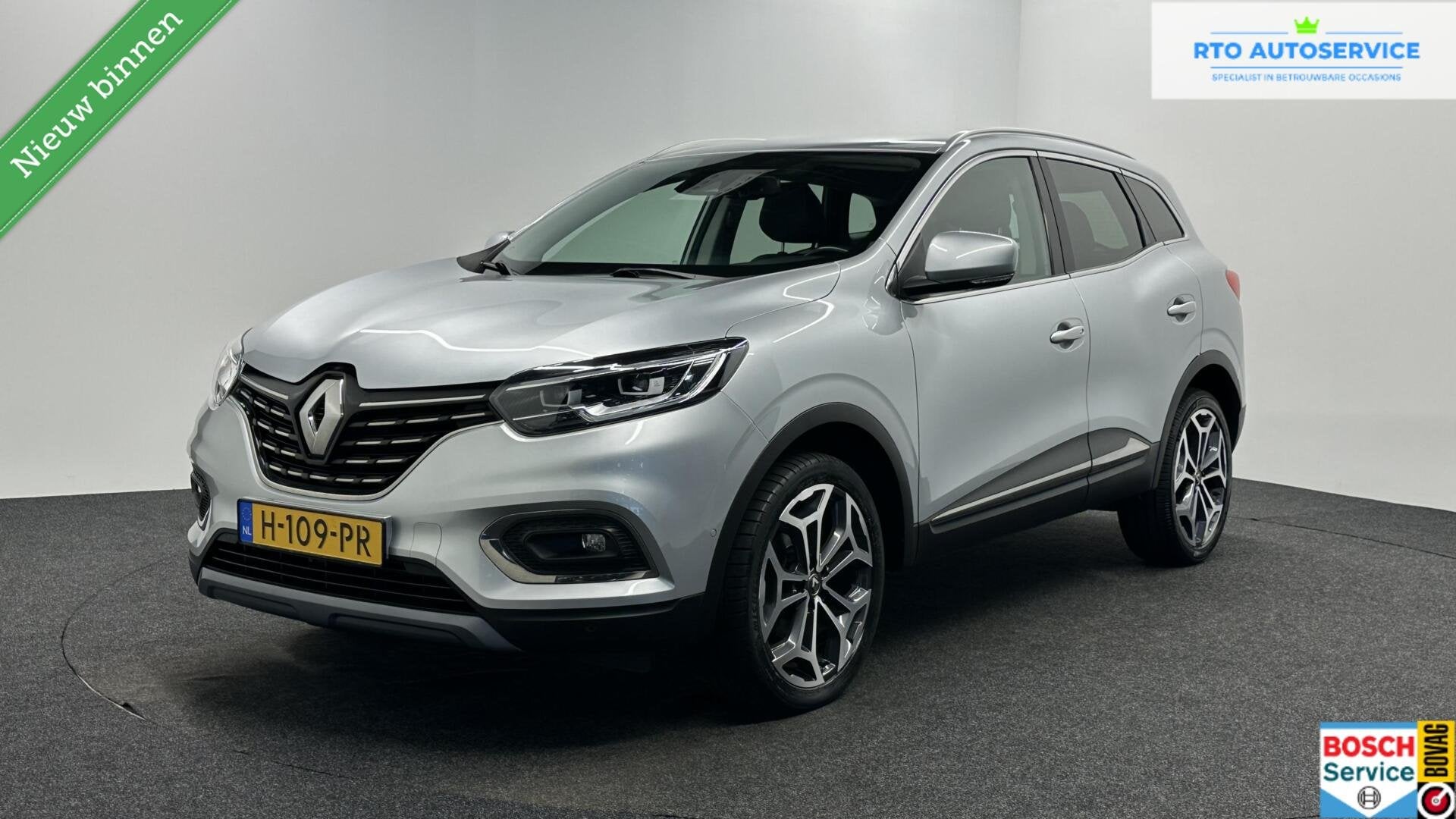 Renault Kadjar 1.3 TCe Intens CARPLAY NAVI ECC CRUISE DAB., Kadjar, Gebruikt, 4 cilinders, Leder en Stof