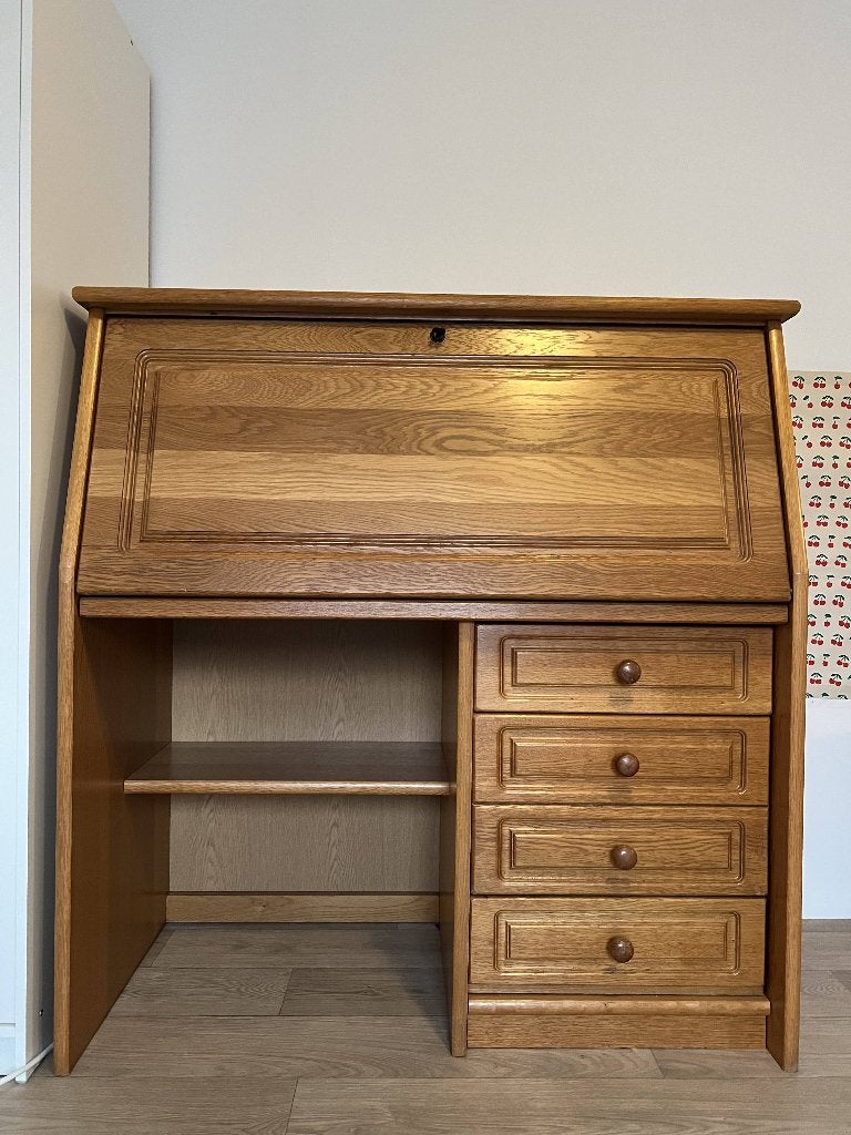 Houten secretair, Huis en Inrichting, Kasten | Dressoirs, Ophalen, Zo goed als nieuw, Overige houtsoorten, 50 tot 75 cm