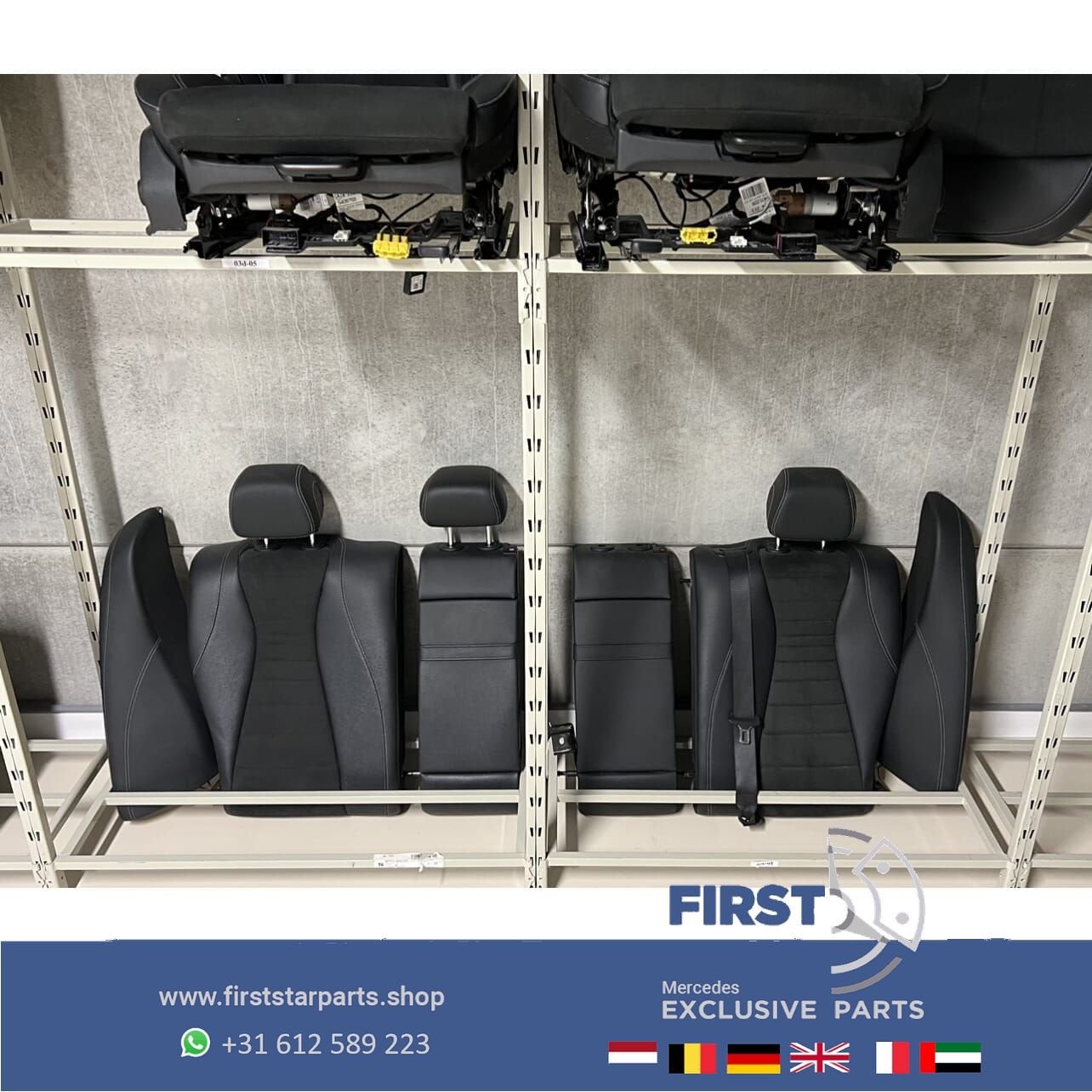 W213 AMG BEKLEDING LEER INTERIEUR SPORT STOELEN E43 E53 AMG, Auto-onderdelen, Gebruikt, -, Ophalen of Verzenden, -