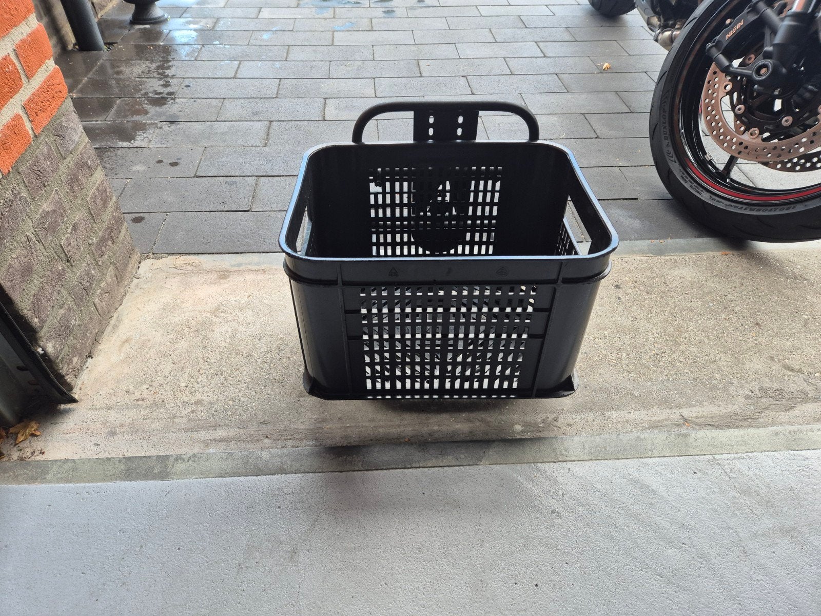 voordrager en fietsmand Altec fiets, Ophalen, Gebruikt