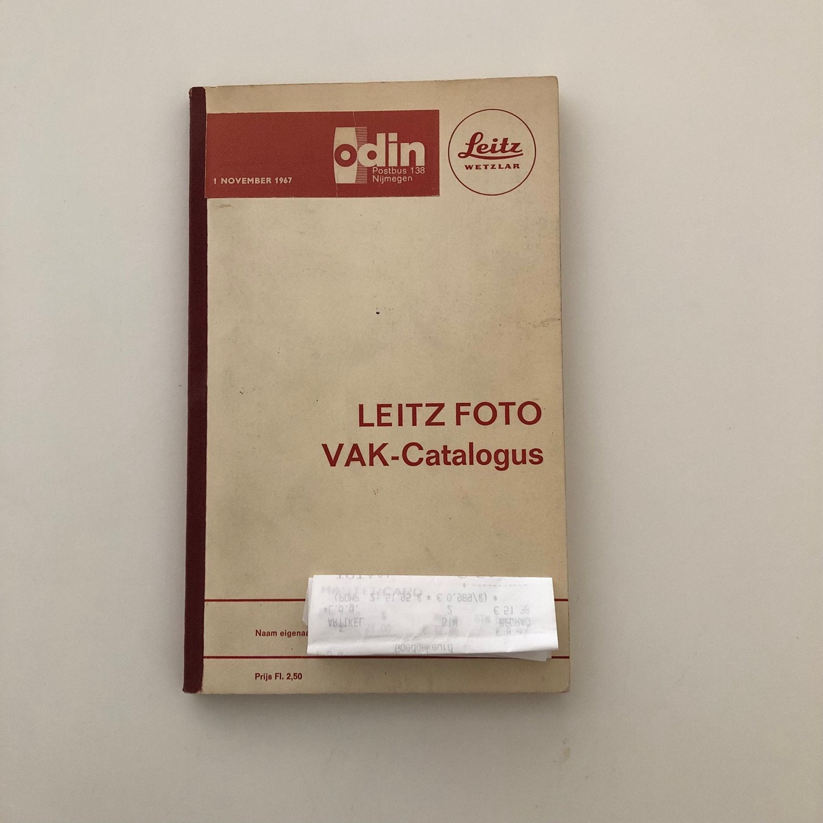 Leitz Foto VAK-Catalogus - November 1967, Ophalen of Verzenden, Gelezen, Catalogus