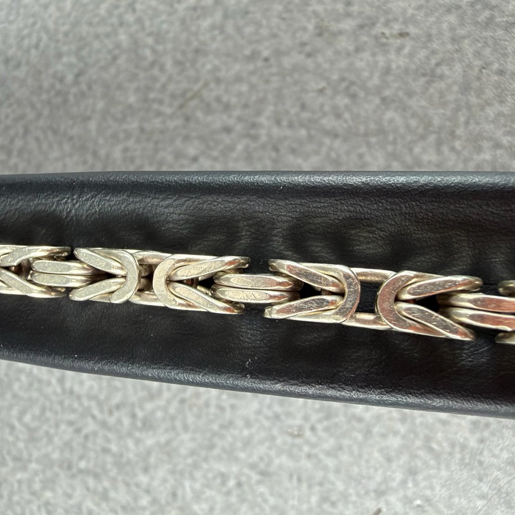 Zilveren Armband | AG 925 | Koningsschakel | 24cm | 417780, Ophalen of Verzenden, Gebruikt, Zilver, Zilver