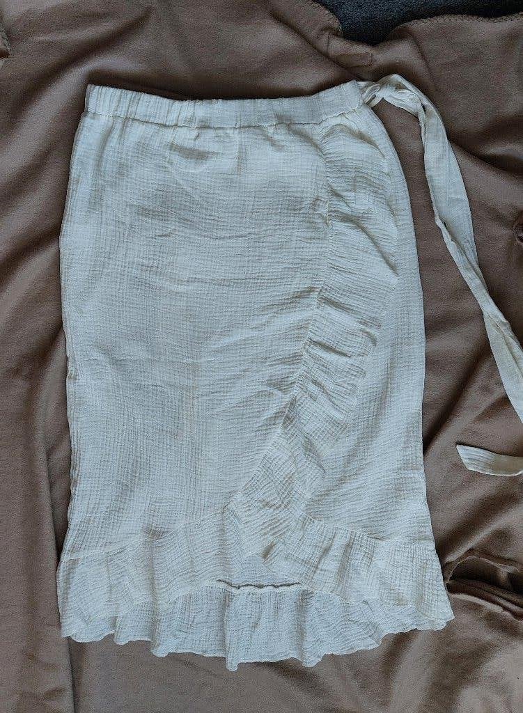 City Life rok XL creme, Kleding | Dames, Rokken, Zo goed als nieuw, Maat 46/48 (XL) of groter, Beige, Knielengte, Verzenden