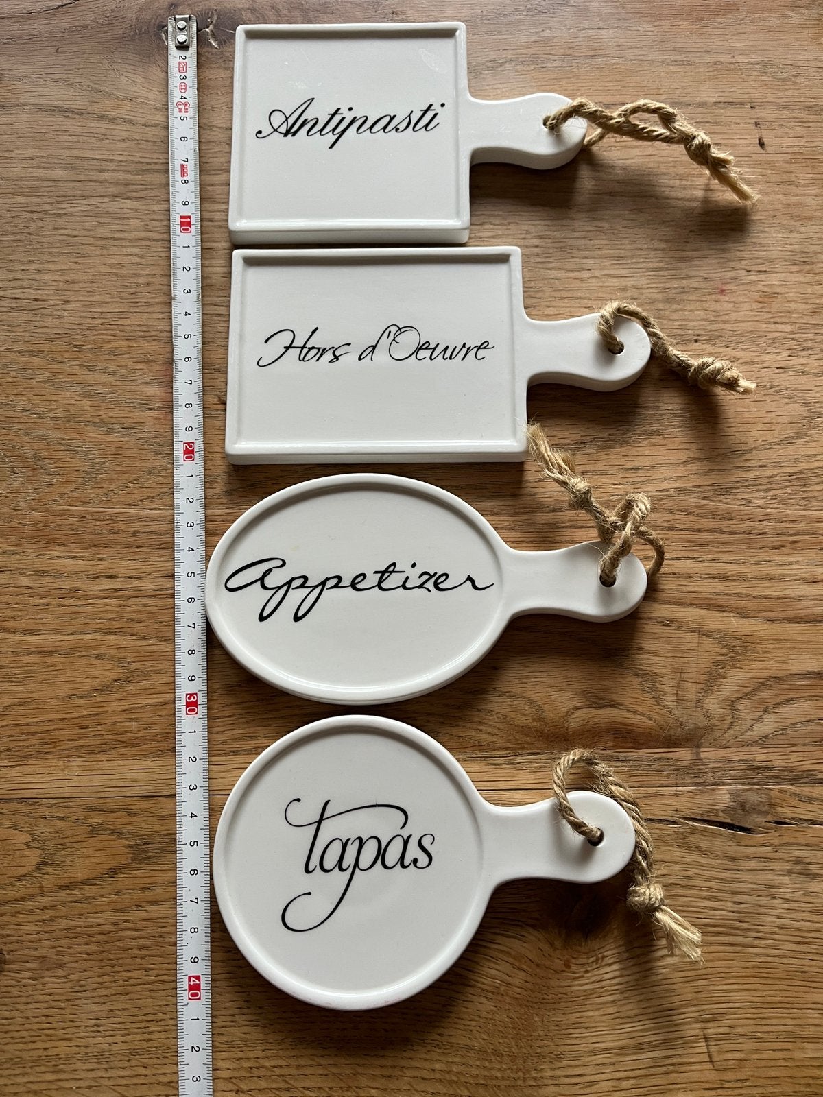 Riviera Maison set van 4 Tapas schaaltjes, Keramiek, Ophalen of Verzenden, Overige stijlen, Schaal of Schalen