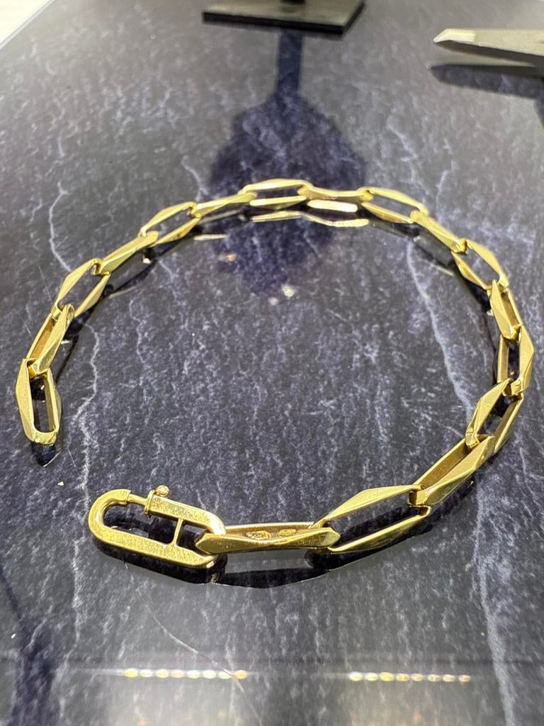 Prachtige 14k gouden massieve closed forever armband, Ophalen of Verzenden, Nieuw, Goud