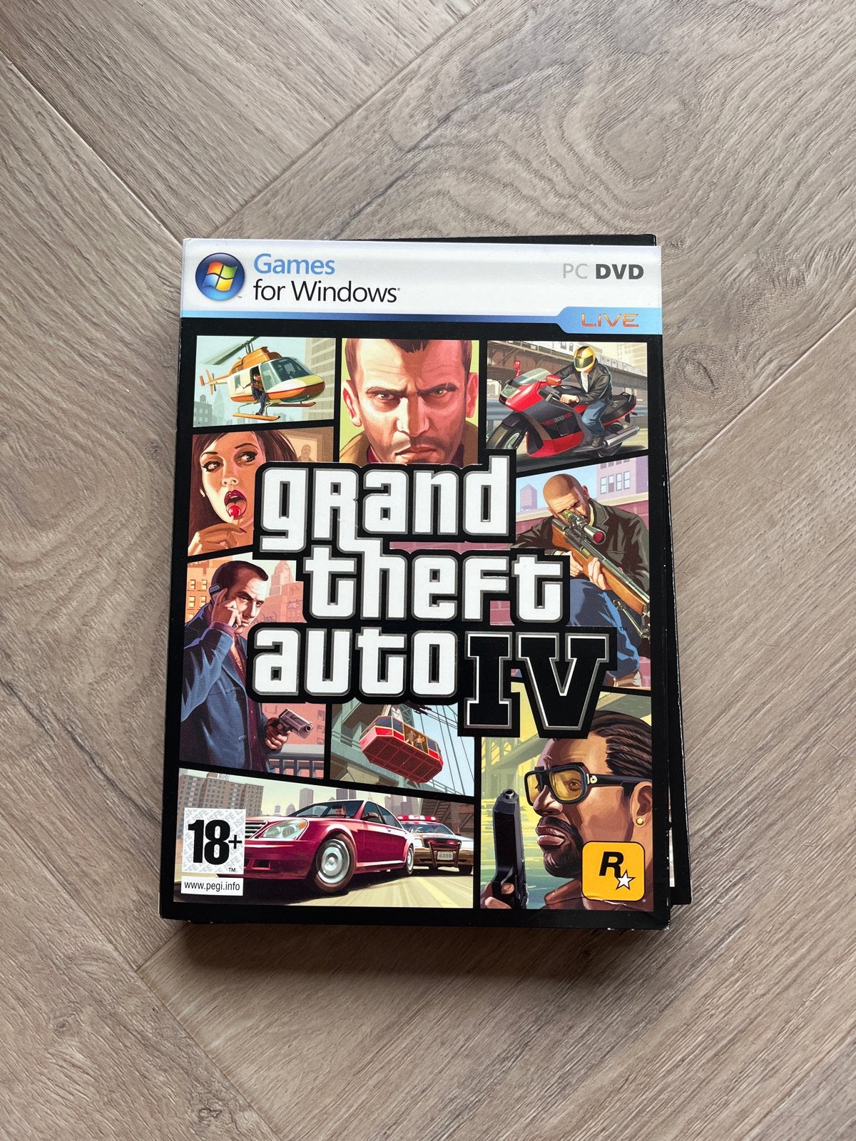 Grand Theft Auto IV (GTA 4) PC DVD - Games for Windows, Avontuur en Actie, Online, Gebruikt, Vanaf 18 jaar
