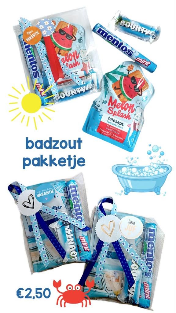 Pakketje badzout voor juf, Ophalen, Nieuw, Overige typen