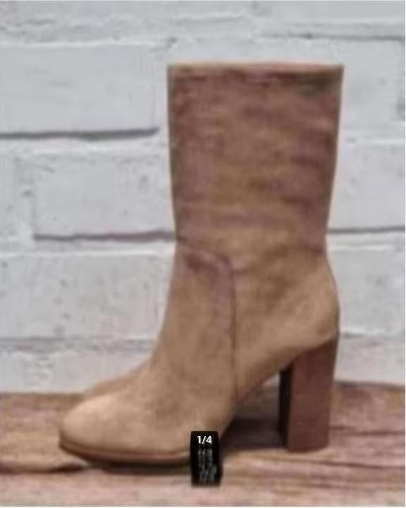 Kenneth Cole - Prachtige suedeleren laarzen maat 41 - Nieuw, Beige, Nieuw, Ophalen of Verzenden, X