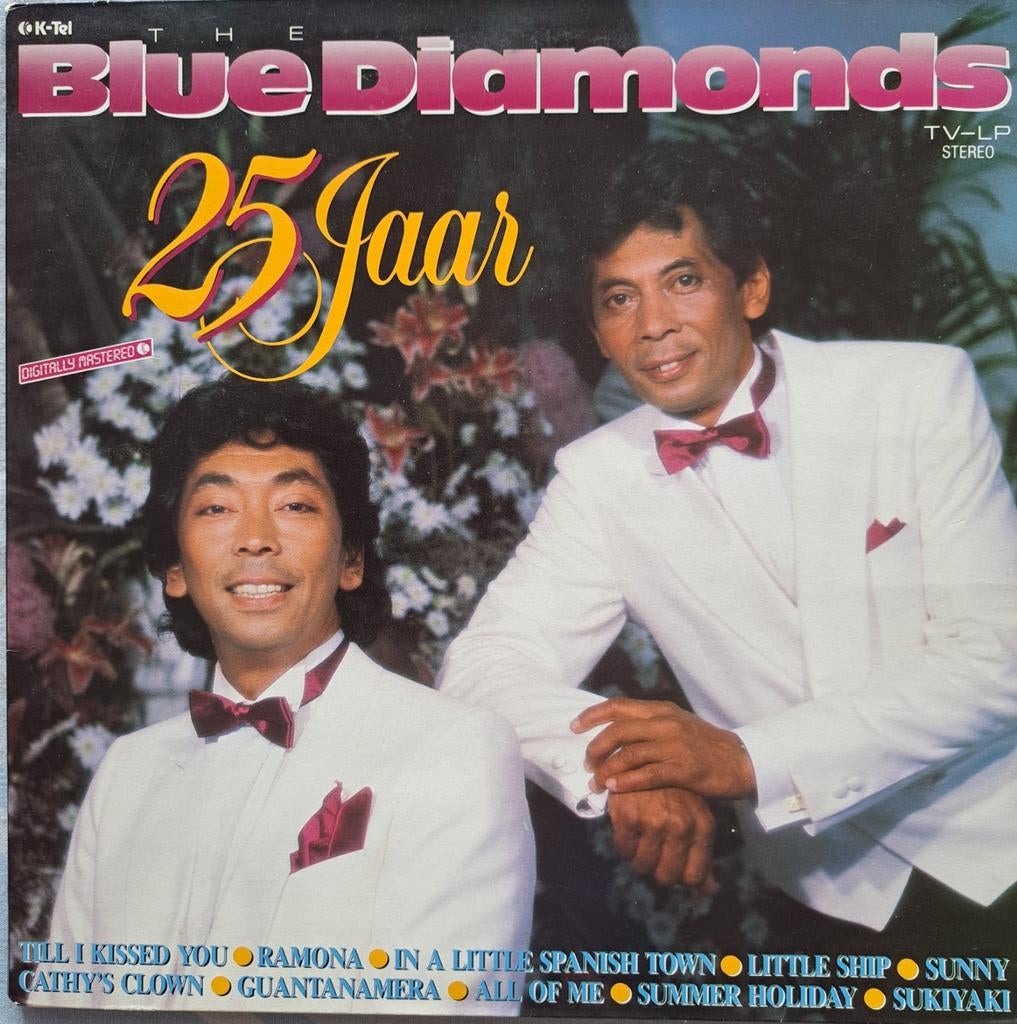 LP Vinyl, Blue Diamonds - 25 jaar (uit 1986), Gebruikt, Ophalen of Verzenden, 1970 - 1979, Levenslied of Smartlap