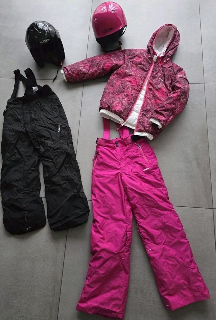 Skihelm Sinner 2x - skibroek 8 jaar 2x - ski jas 8 jaar 1x, Sport en Fitness, Skiën en Langlaufen, Ophalen of Verzenden, Zo goed als nieuw