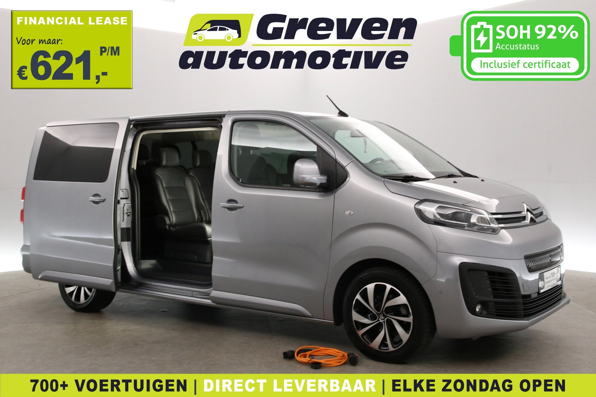 Citroën Ë-Spacetourer XL 50 kWh 8p. L3H1 | Snelladen | SOH, Auto's, Automaat, Gebruikt, 8 stoelen, Citroën
