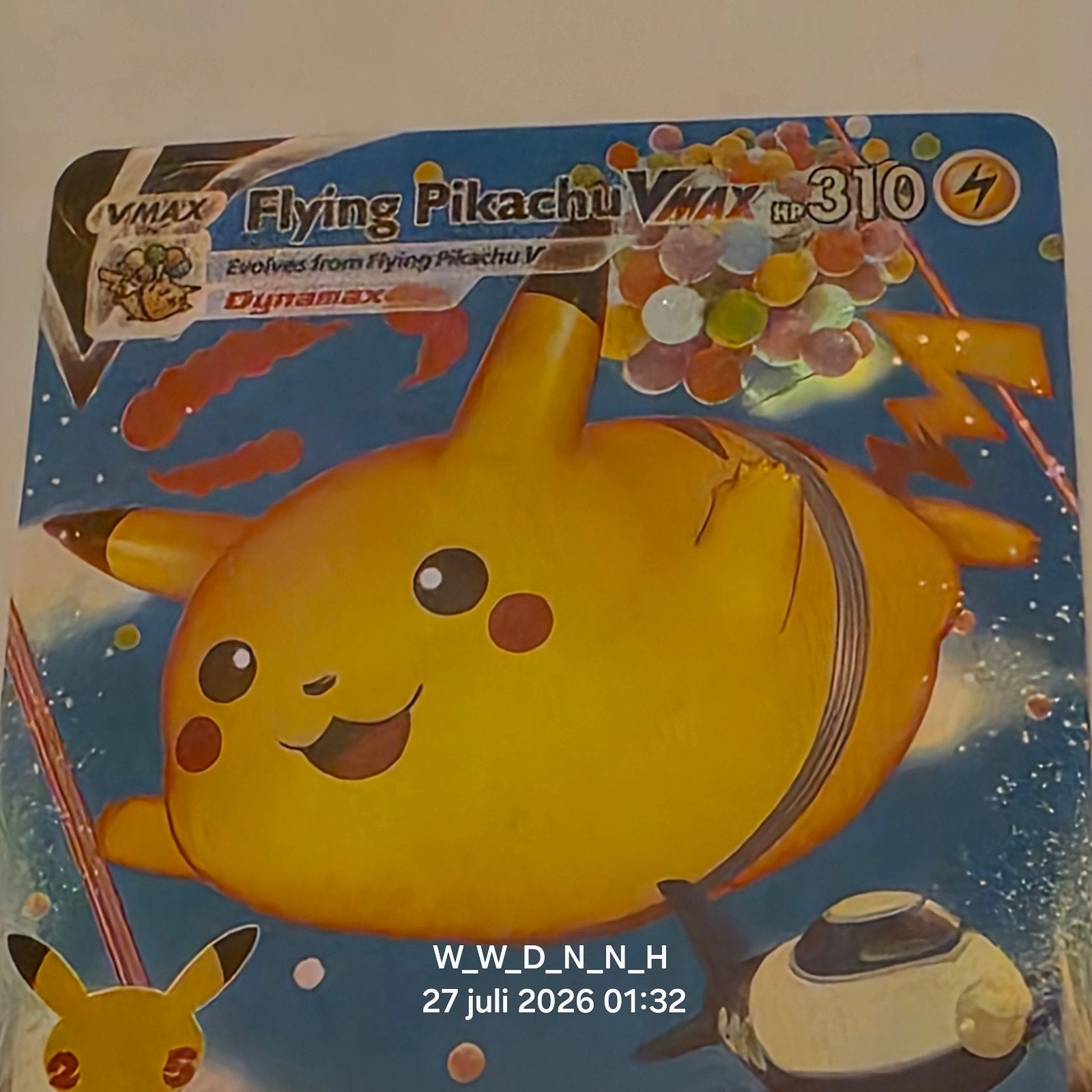 ♻️ flying pikachu VMAX #007/025, Verzenden, Losse kaart