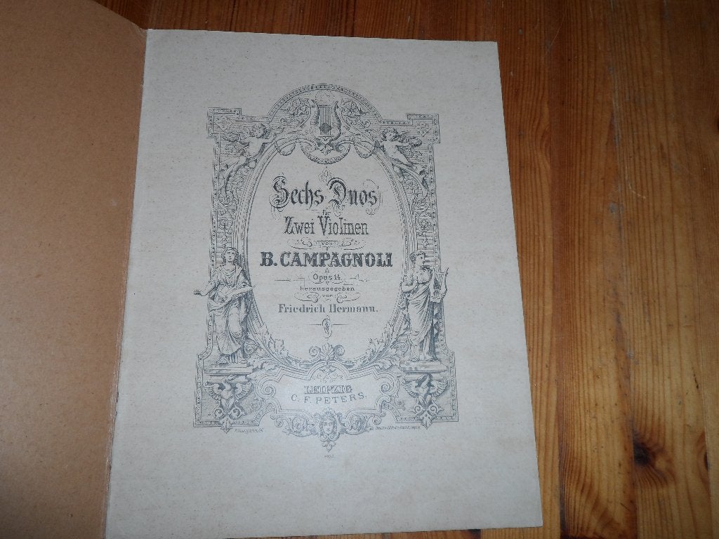 Campagnoli - sechs duos fur zwei violinen, Muziek en Instrumenten, Bladmuziek, Gebruikt, Klassiek, Ophalen of Verzenden, Viool of Altviool