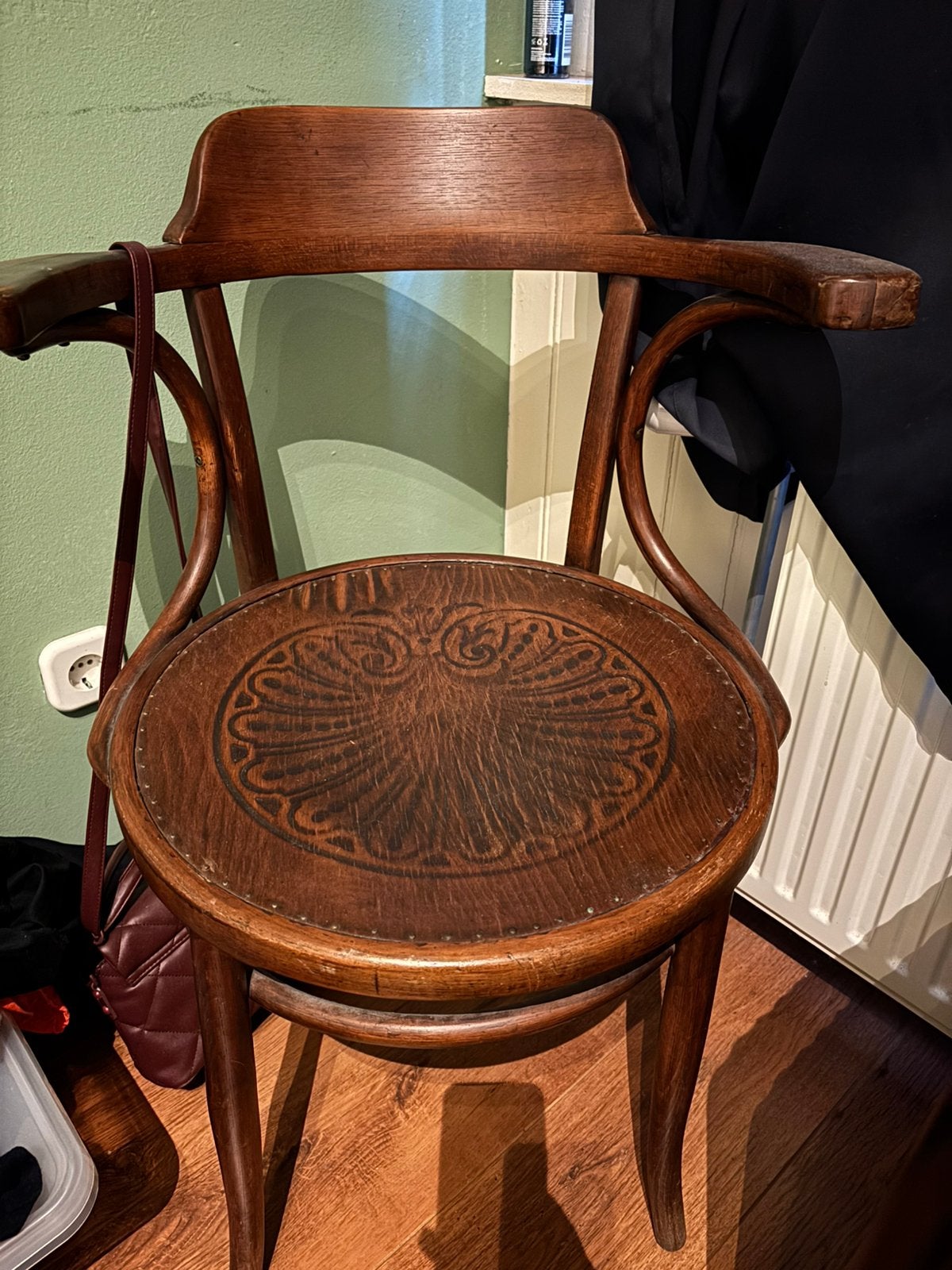 Cosmos Thonet vintage stoel gebogen hout, Ophalen