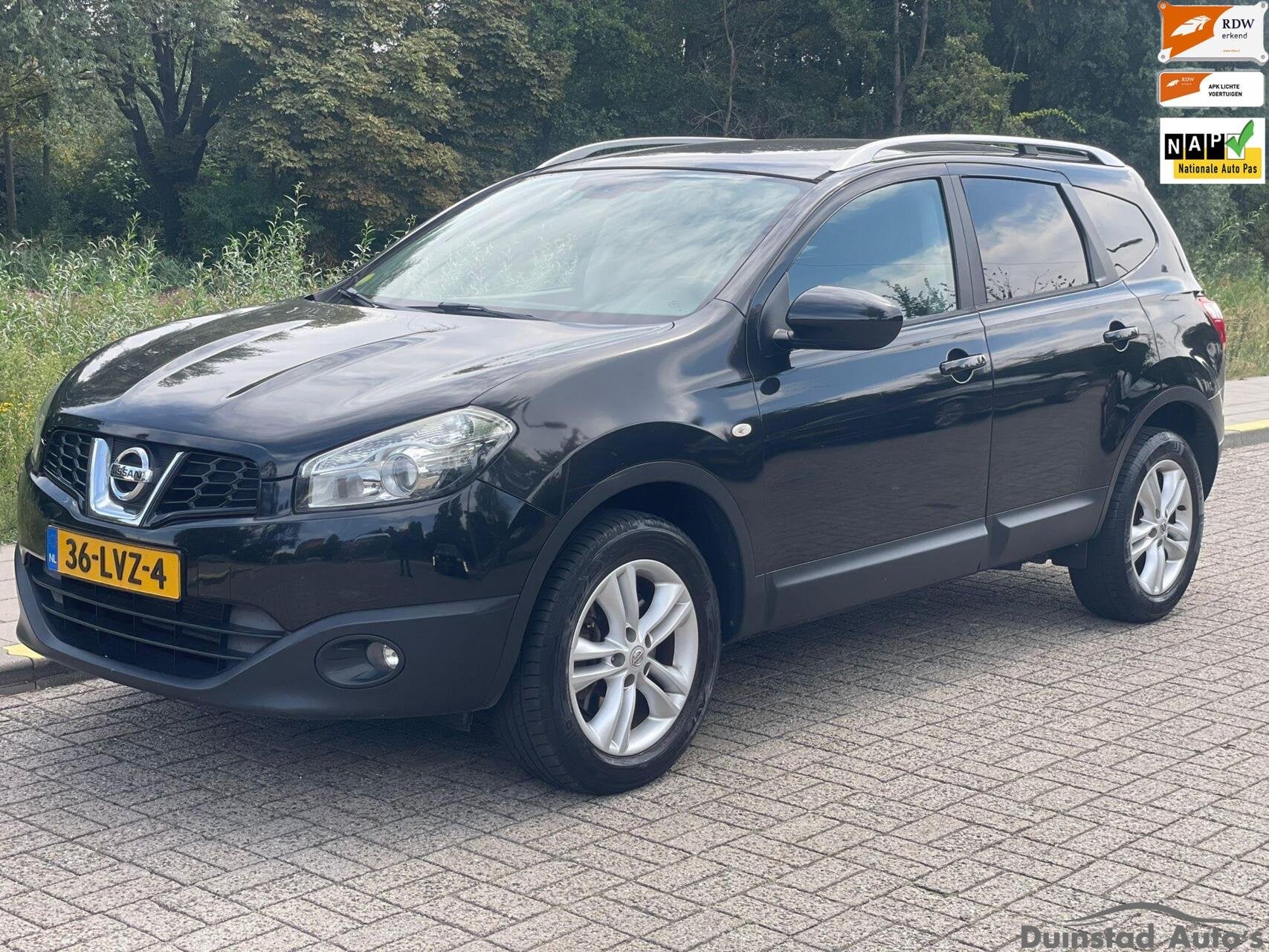 Nissan Qashqai +2 7p 2.0 4WD|1ste Eig|Pano|Leer|Historie, 4 cilinders, 7 stoelen, Zwart, Handgeschakeld