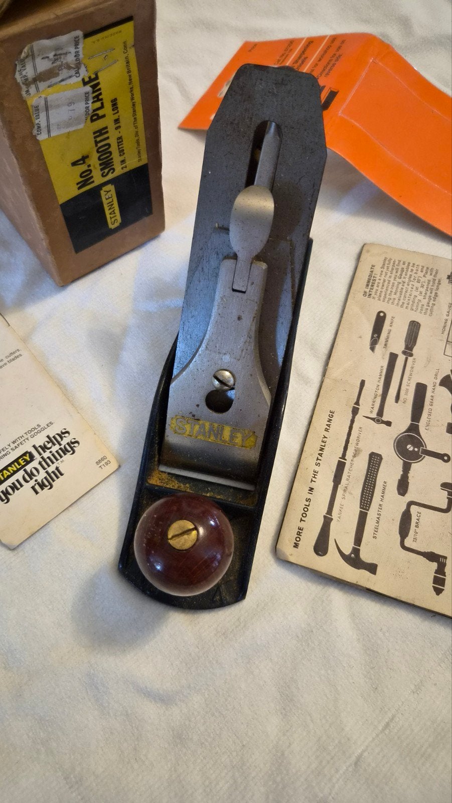 Stanley no. 4 schaaf - Vintage houtbewerkingsgereedschap, Ophalen