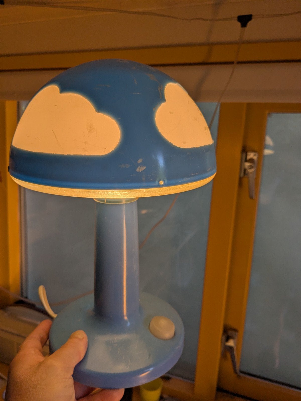 IKEA Wolkenlamp - Werkt goed, met gebruikssporen, Gebruikt, Kunststof, Modern, Blauw