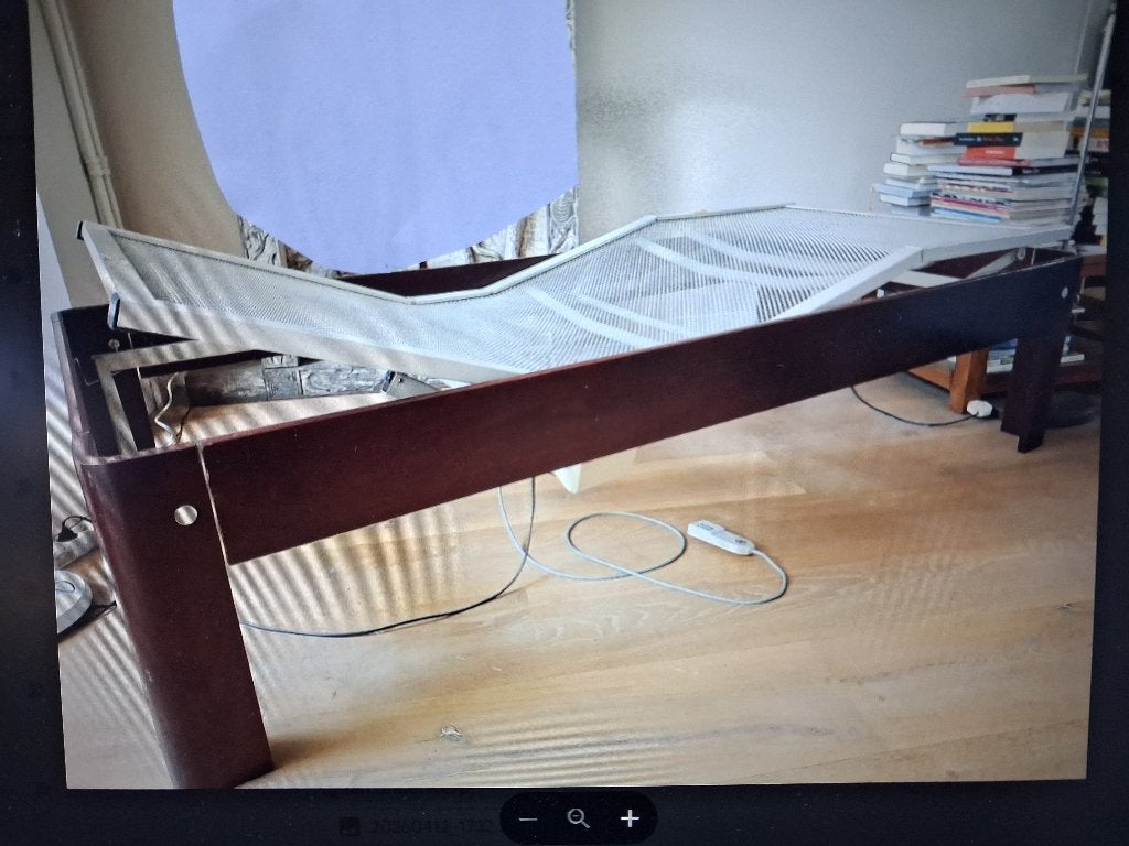 auping bed, Huis en Inrichting, Ophalen, 90 cm, Eenpersoons, Bruin
