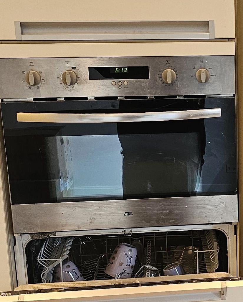Etna Inbouw Combimagnetron - 45cm Nismaat, Ophalen, 45 tot 50 cm, Gebruikt, 60 cm of meer