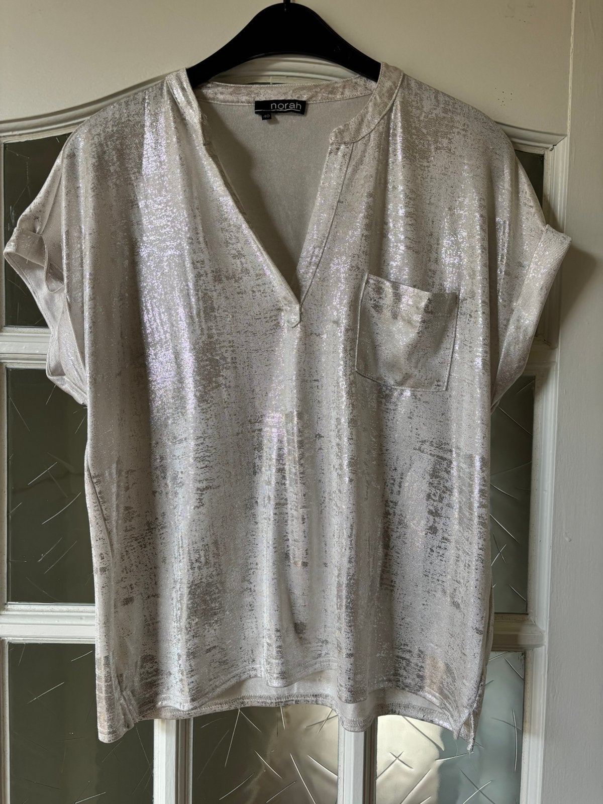 Shirt L, Maat 38/40 (M), Beige, Ophalen of Verzenden, Zo goed als nieuw
