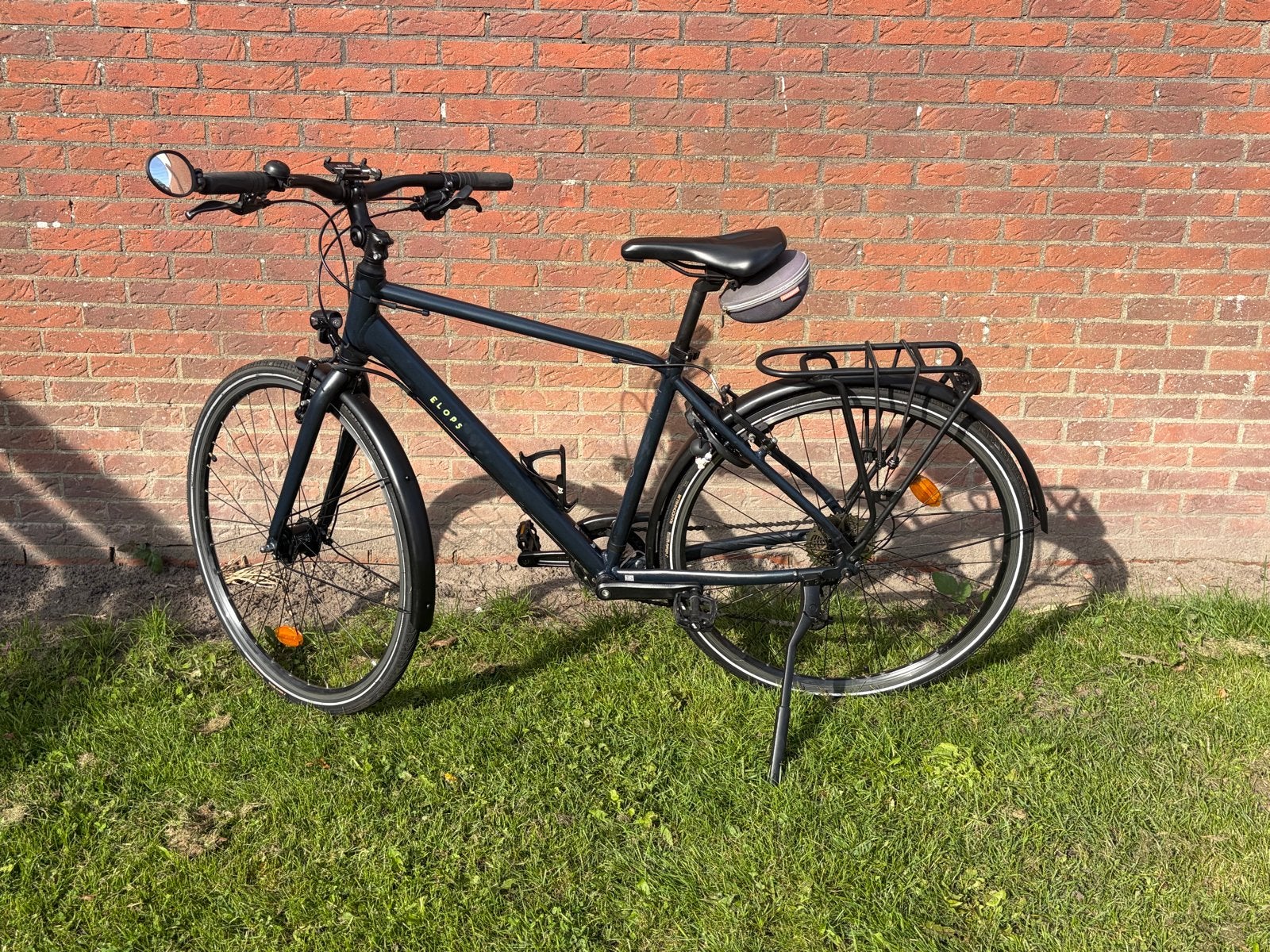 Elops LD500 Sportieve Stadsfiets, Fietsen en Brommers, Velgrem, Versnellingen, 49 tot 53 cm, Zo goed als nieuw