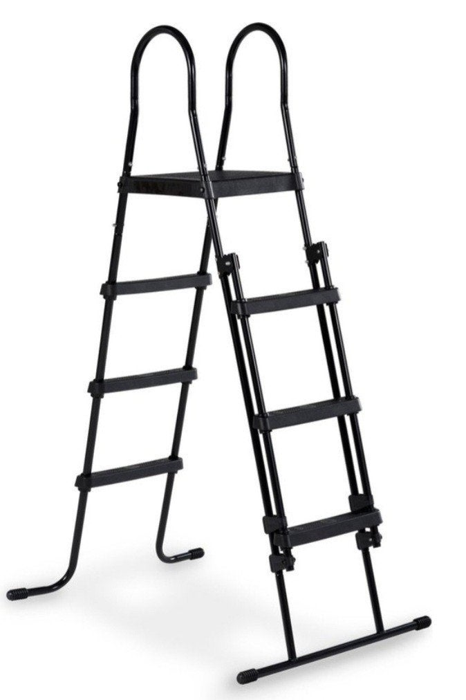 Zwarte opvouwbare trap voor zwembad, Doe-het-zelf en Verbouw, Ladders en Trappen, Ophalen of Verzenden