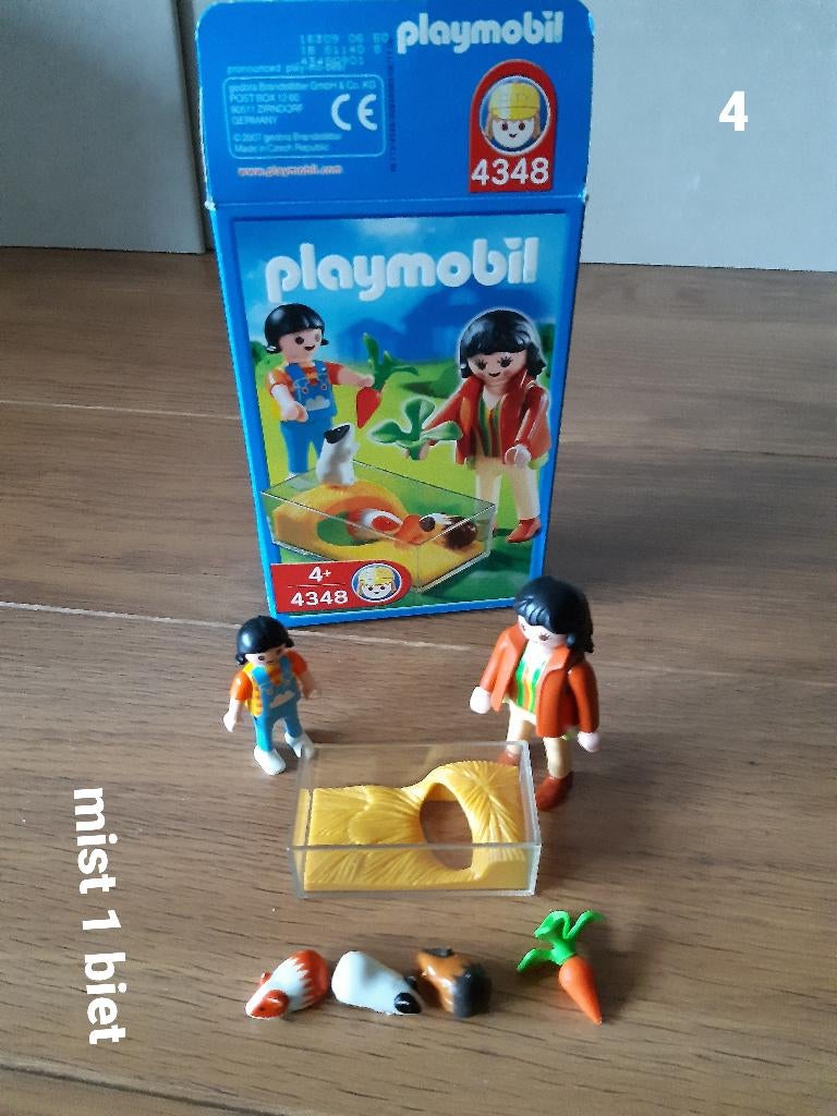 Playmobil set 4348 Cavia's met terrarium, Kinderen en Baby's, Speelgoed | Playmobil, Zo goed als nieuw, Ophalen of Verzenden
