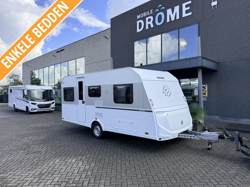 Knaus Sport 460 EU 2026 ENKELE BEDDEN, Schokbreker, Standaardzit, Bedrijf, 4 tot 5 meter