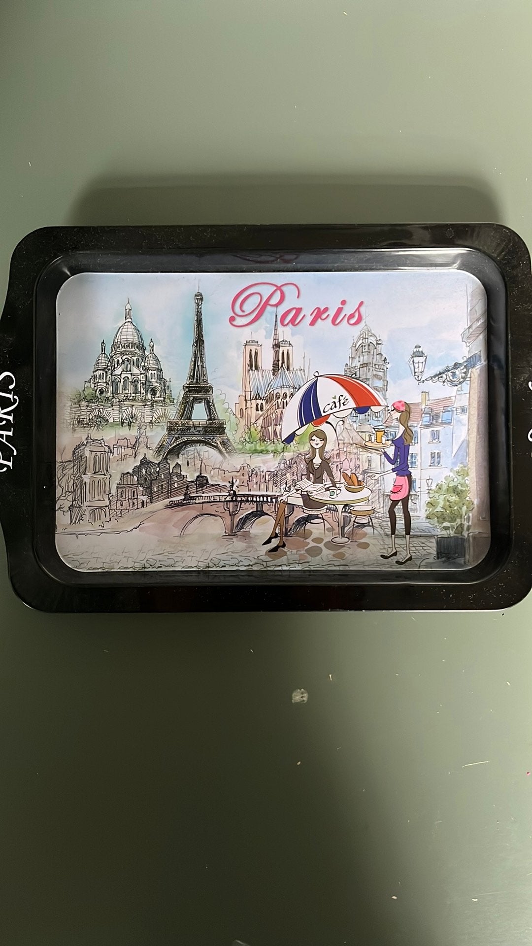 “paris” bakje, Ophalen