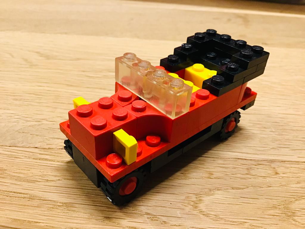 LEGO 610 (1973), vintage car, IZGS, compleet, Lego, Ophalen of Verzenden, Zo goed als nieuw, Compleet