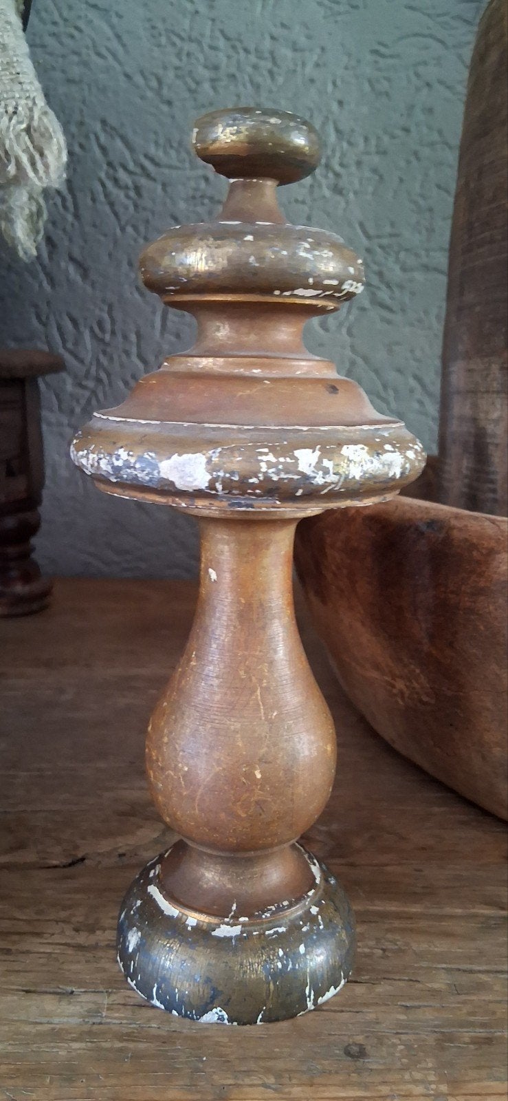 houten ornament/pinakel, Ophalen, Gebruikt, Hout, Brocante